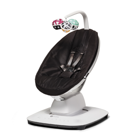 電動バウンサー mamaroo ママルー4.0プラッシュ シルバー スマホと連動